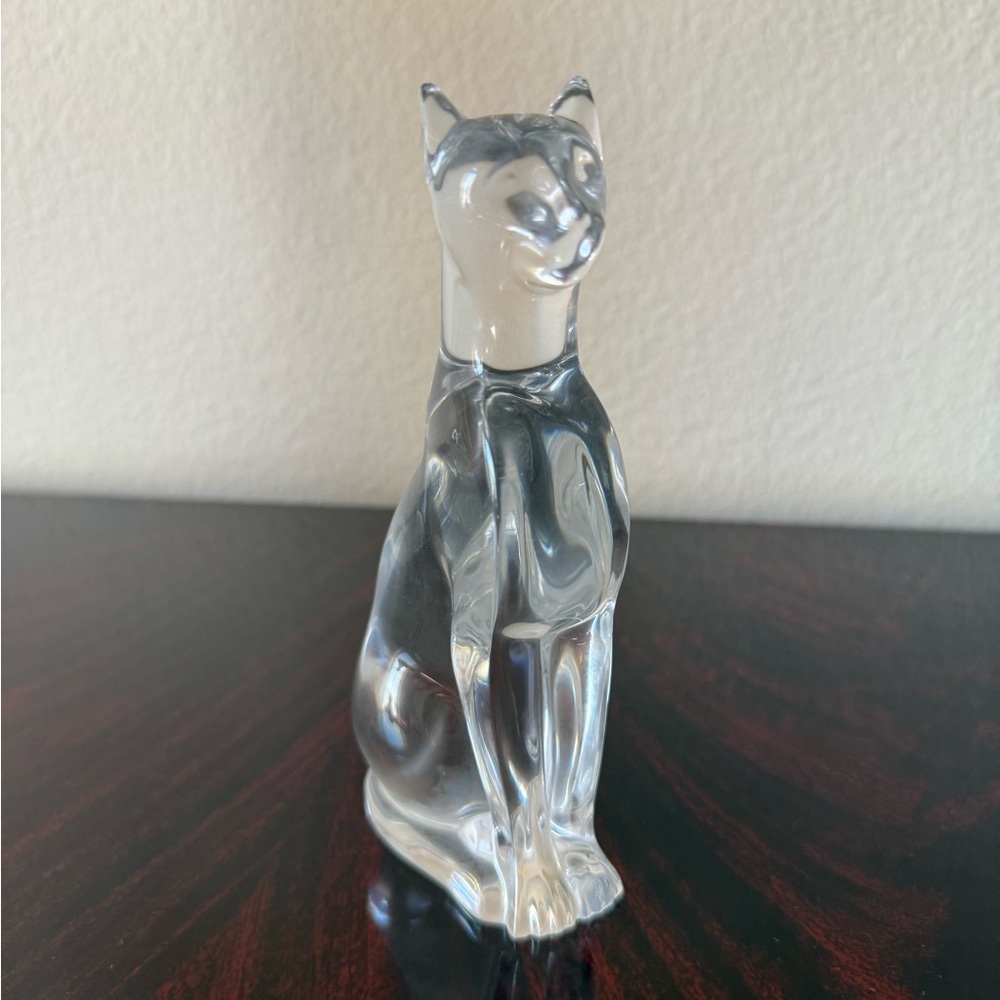 Baccarat Crystal Egyptian Cat Figurine